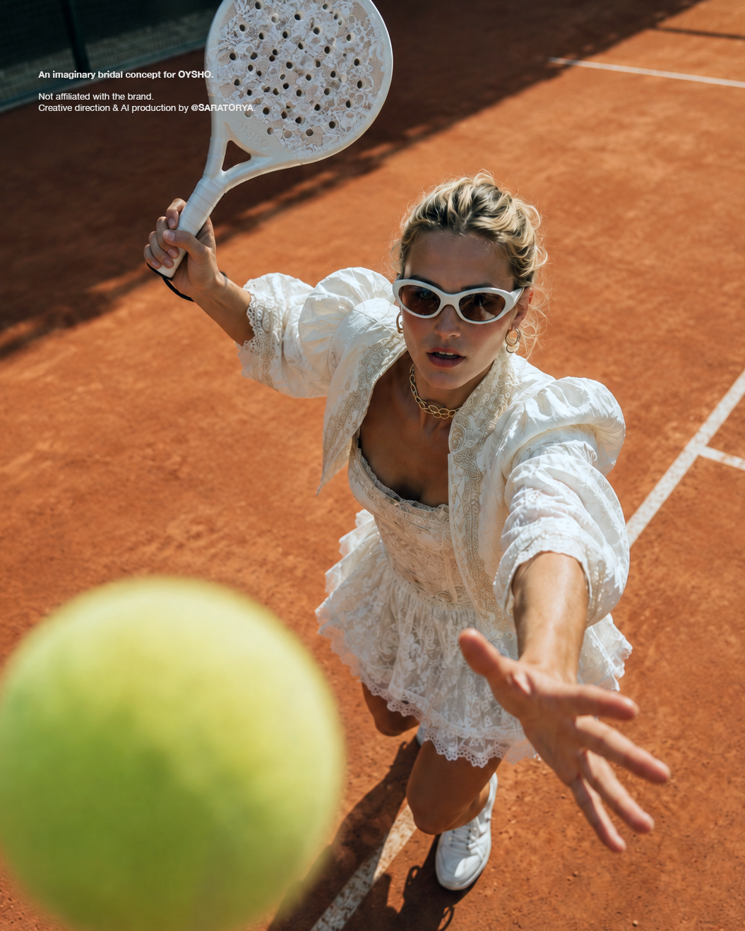 conceptual bridal sportswear campaign