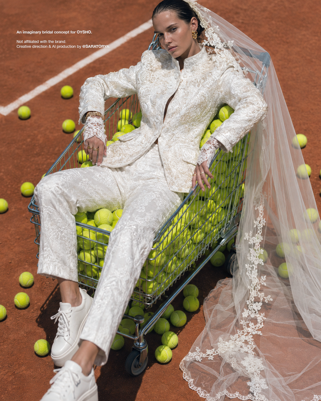 conceptual bridal sportswear campaign