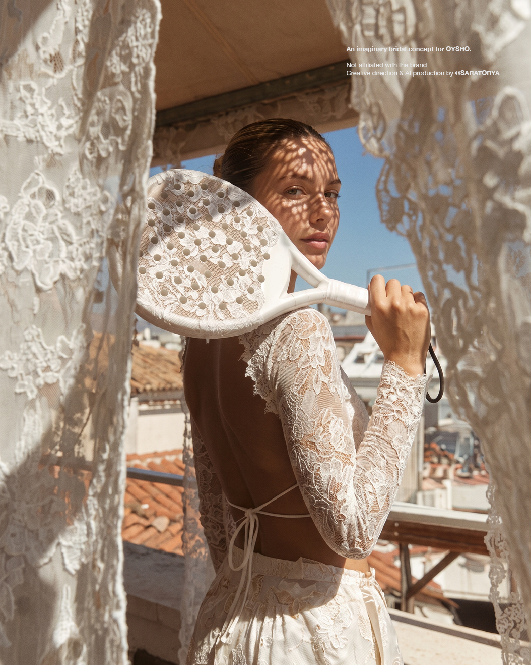 conceptual bridal sportswear campaign