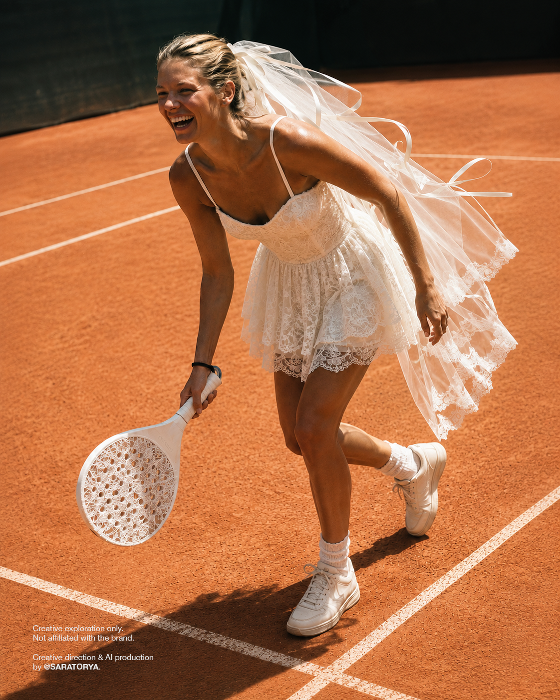 conceptual bridal sportswear campaign
