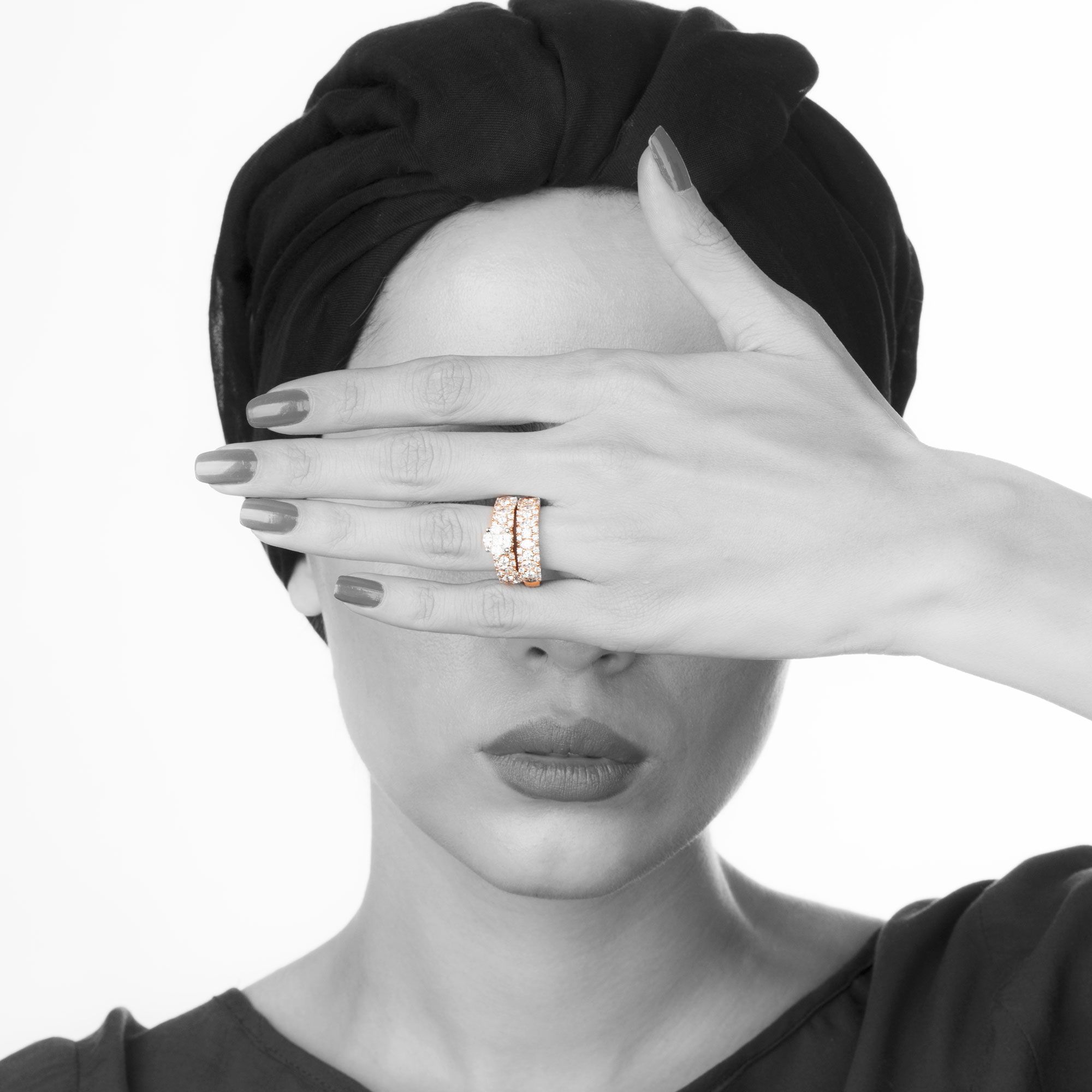Editorial jewellery photography on model