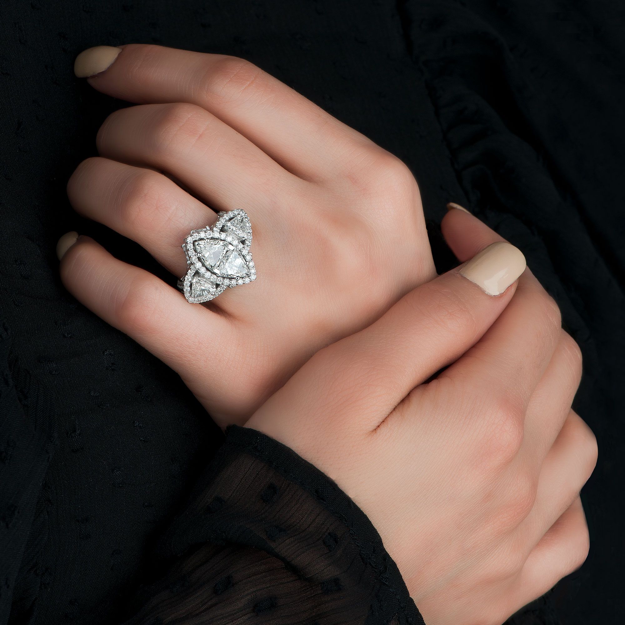 Editorial jewellery photography on model