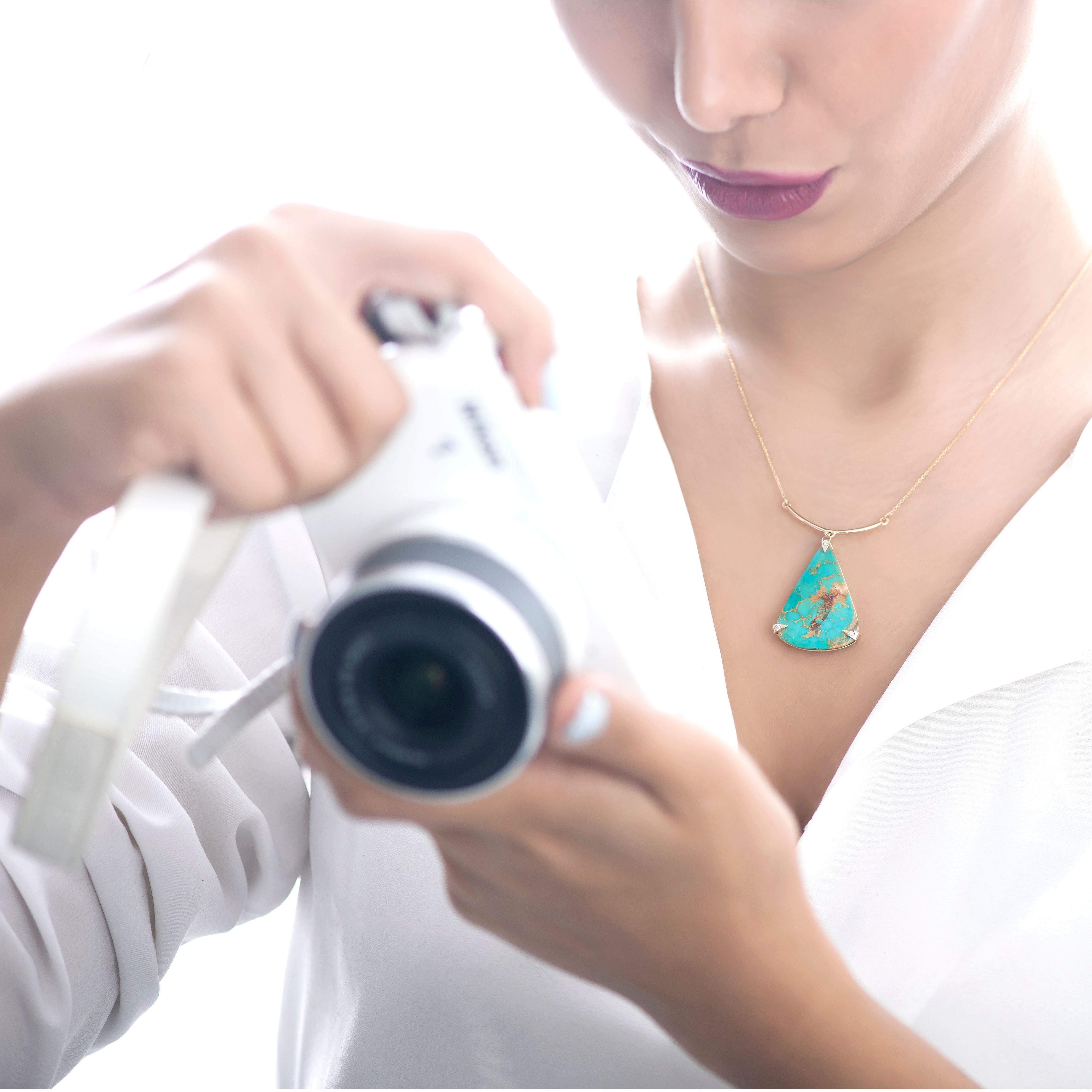 Editorial jewellery photography on model