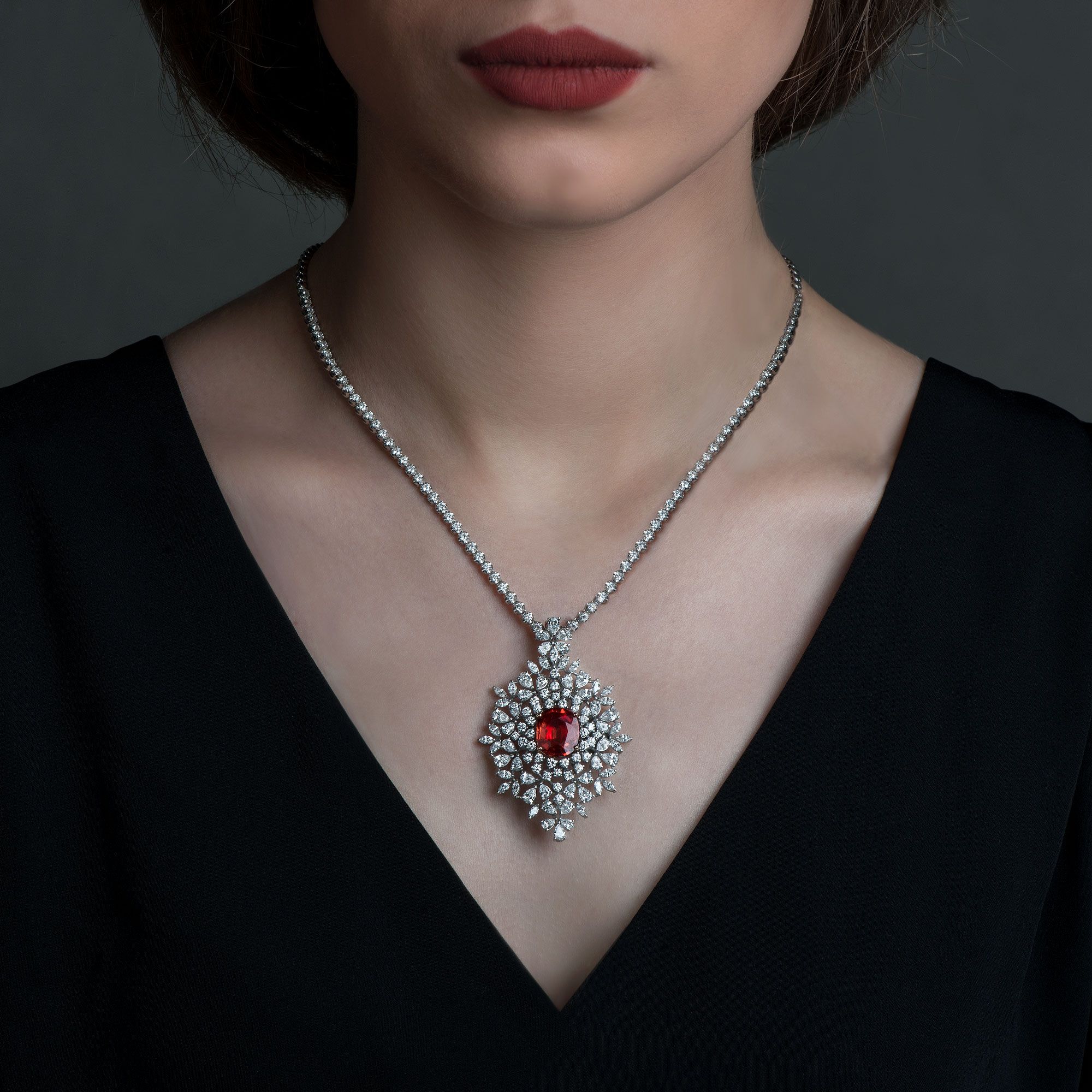 Editorial jewellery photography on model