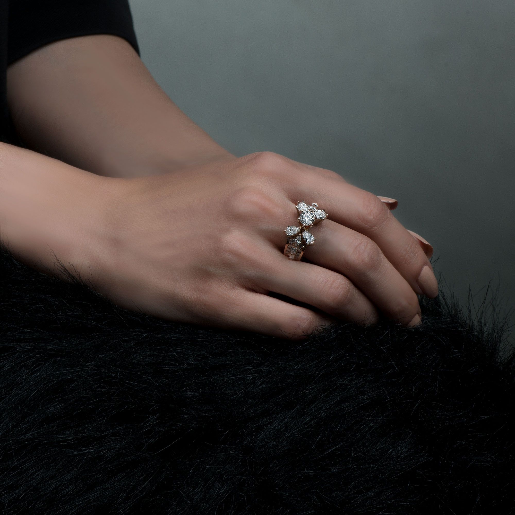 Editorial jewellery photography on model