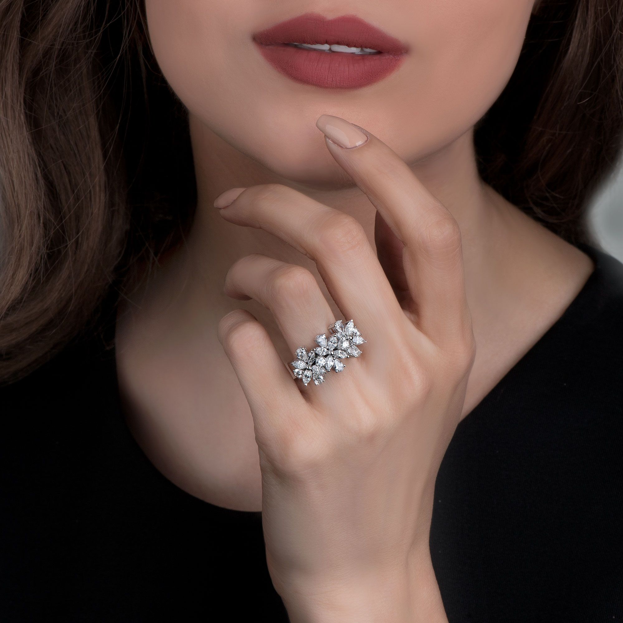 Editorial jewellery photography on model