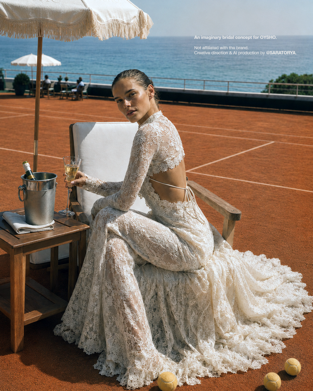 conceptual bridal sportswear campaign
