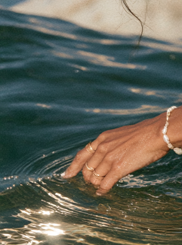 Campaña de joyería resistente al agua